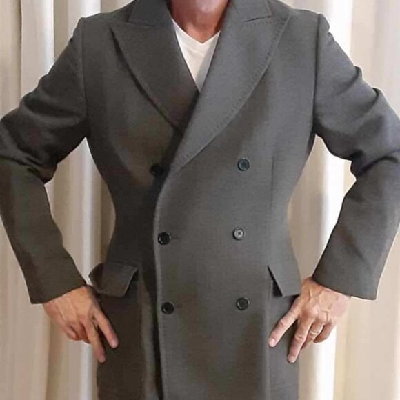 Gianfranco Ferre GFF Double Breasted Car Coat M